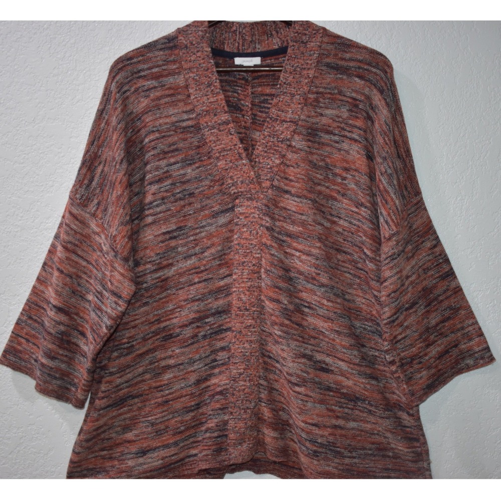 Pure Jill J.Jill V-Neck Sweater Space Dye Knit Sz Medium Oversized Cottagecore